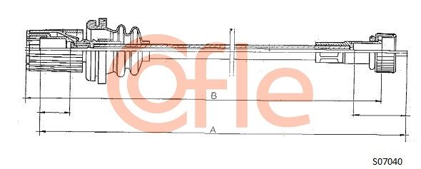 COFLE Тросик спидометра 92.S07040