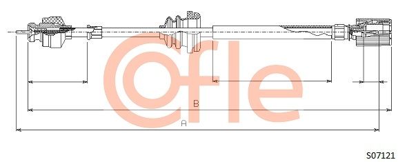 COFLE Тросик спидометра 92.S07121