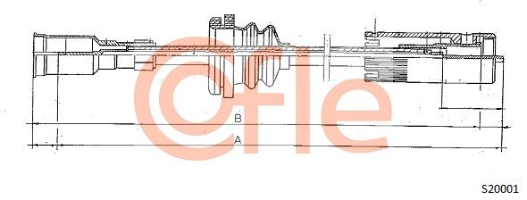 COFLE Тросик спидометра 92.S20001