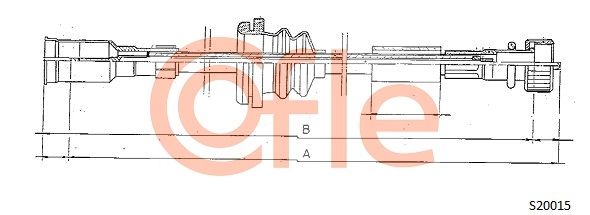 COFLE Тросик спидометра 92.S20015