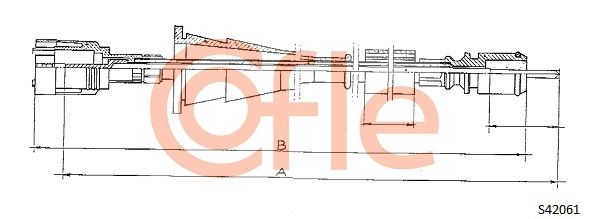 COFLE Тросик спидометра 92.S24061