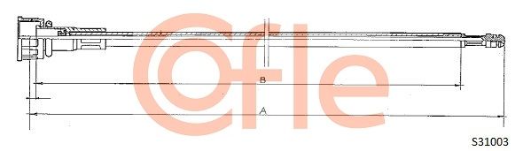 COFLE Тросик спидометра 92.S31003