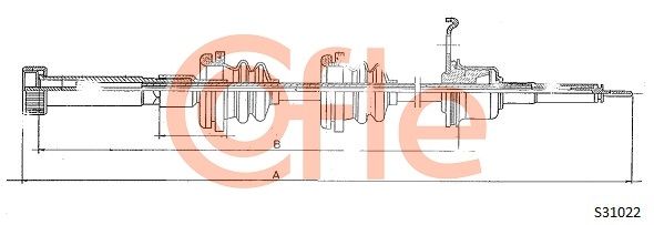 COFLE Тросик спидометра 92.S31022