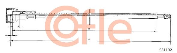 COFLE Тросик спидометра 92.S31102