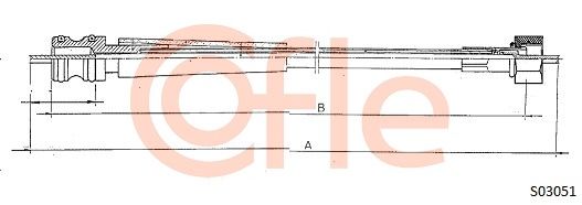 COFLE Тросик спидометра S03051