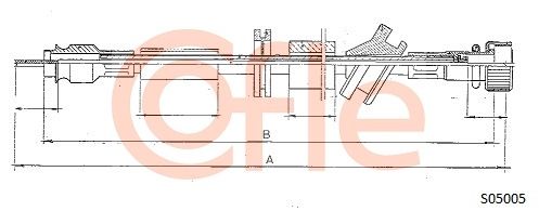 COFLE Тросик спидометра S05005