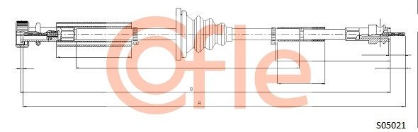 COFLE Тросик спидометра S05021