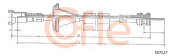 COFLE Тросик спидометра S07127
