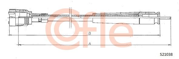 COFLE Тросик спидометра S21038