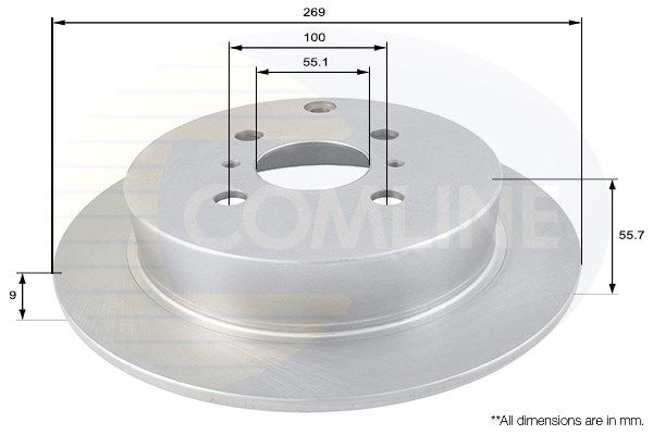 COMLINE Bremžu diski ADC01104