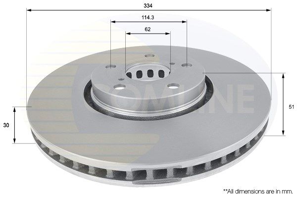 COMLINE Bremžu diski ADC01124V