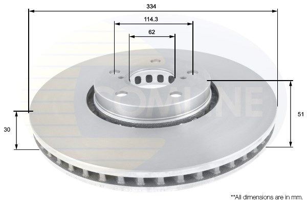 COMLINE Bremžu diski ADC01125V