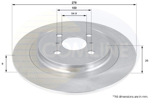 COMLINE Bremžu diski ADC01132