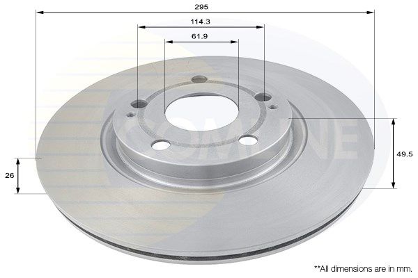 COMLINE Тормозной диск ADC01134V