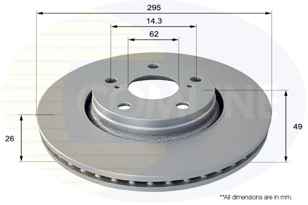 COMLINE Bremžu diski ADC01150V