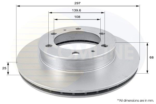 COMLINE Тормозной диск ADC01169V