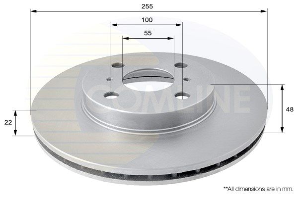 COMLINE Bremžu diski ADC0151V