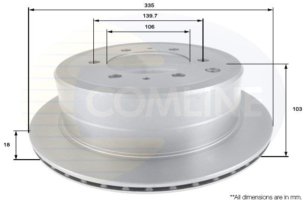 COMLINE Bremžu diski ADC0159V