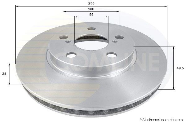 COMLINE Тормозной диск ADC0169V