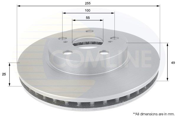COMLINE Bremžu diski ADC0175V