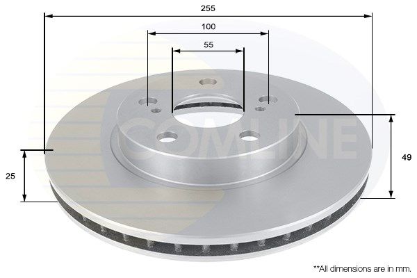 COMLINE Bremžu diski ADC0181V