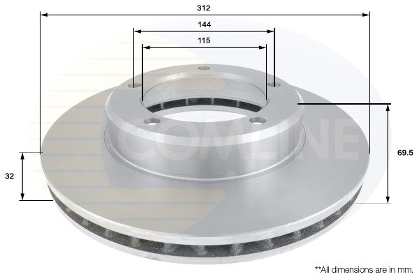 COMLINE Bremžu diski ADC0182V