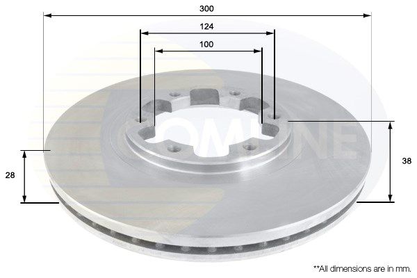 COMLINE Bremžu diski ADC0267V