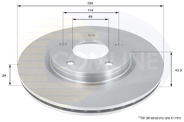 COMLINE Bremžu diski ADC0277V