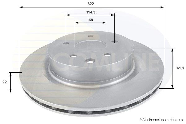 COMLINE Тормозной диск ADC0278V