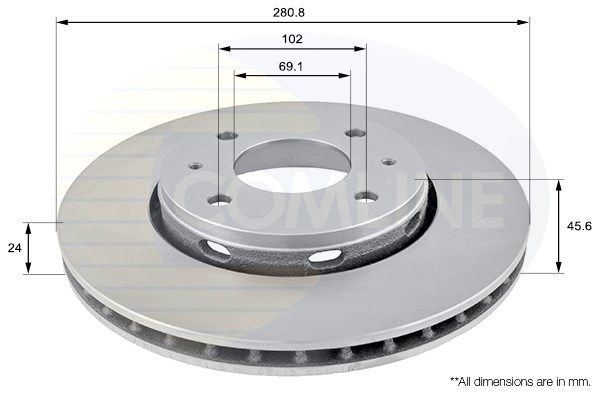 COMLINE Bremžu diski ADC0352V