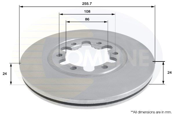 COMLINE Bremžu diski ADC0452V