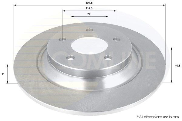 COMLINE Bremžu diski ADC0455