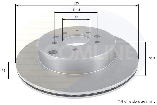 COMLINE Bremžu diski ADC0471V