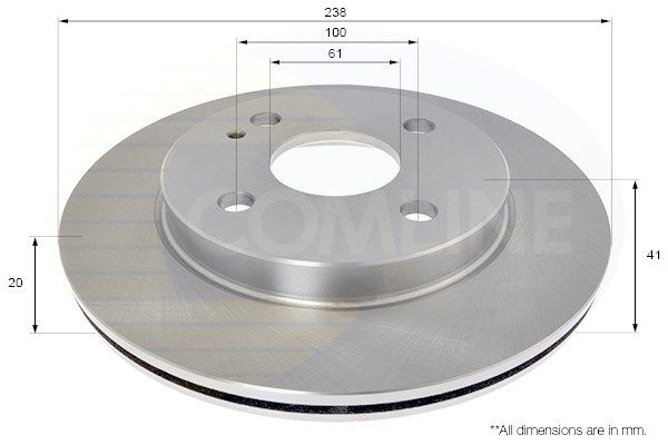 COMLINE Bremžu diski ADC0472V