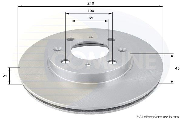 COMLINE Bremžu diski ADC0505V