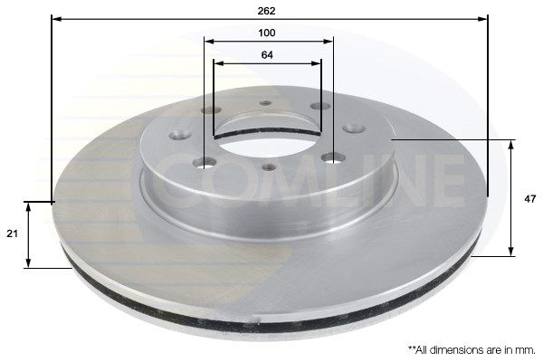 COMLINE Bremžu diski ADC0524V