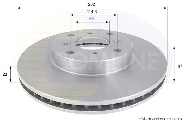 COMLINE Bremžu diski ADC0535V