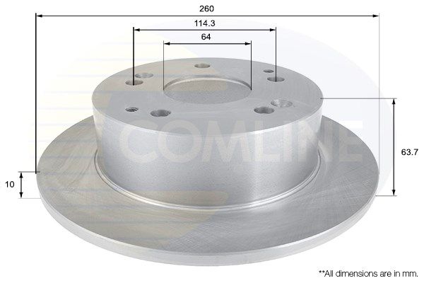 COMLINE Тормозной диск ADC0540