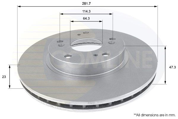 COMLINE Тормозной диск ADC0544V