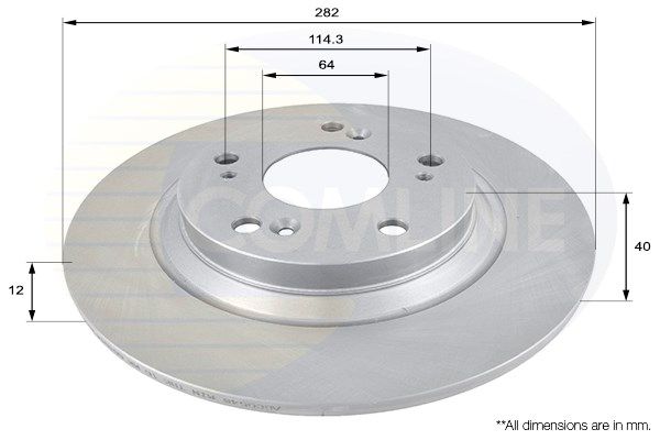 COMLINE Bremžu diski ADC0548