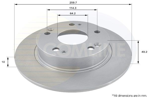 COMLINE Bremžu diski ADC0549