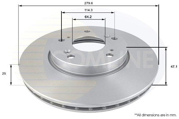 COMLINE Bremžu diski ADC0550V