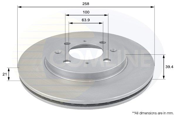 COMLINE Тормозной диск ADC0557V