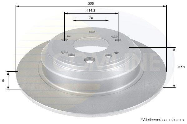 COMLINE Bremžu diski ADC0567