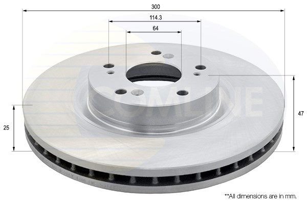 COMLINE Тормозной диск ADC0575V