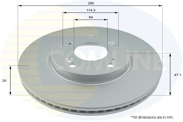 COMLINE Bremžu diski ADC0576V