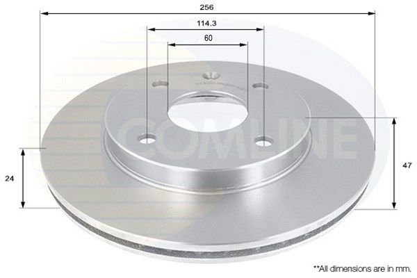 COMLINE Тормозной диск ADC1033V