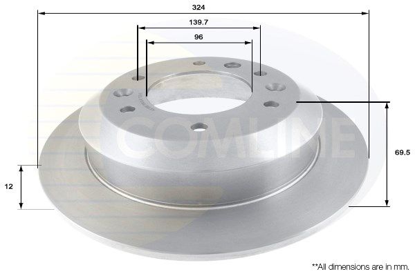 COMLINE Bremžu diski ADC1086