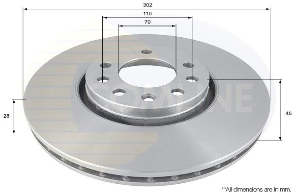 COMLINE Тормозной диск ADC1115V