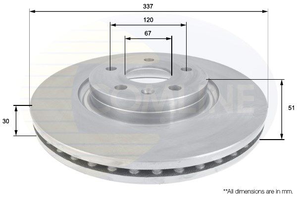 COMLINE Тормозной диск ADC1141V